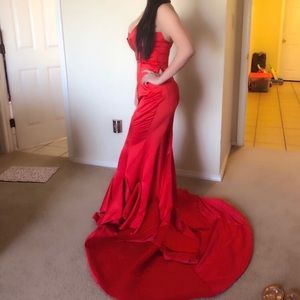 Red prom dress